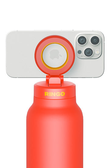 Gourde isotherme Ringo Pro orange vue détaillée